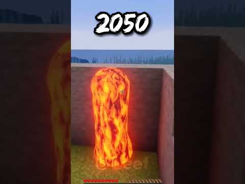 مقارنة بين مراحل تطور لعبة ماين كرافت في سنة 2022 و 2050 Minecraft 2022 VS 2050 Minecraft Shorts