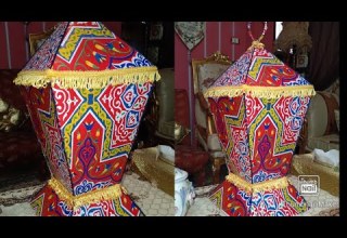 طريقة عمل فانوس رمضان بالكرتون والخيامية