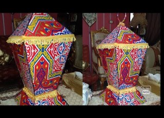 طريقة عمل فانوس رمضان بالكرتون والخيامية