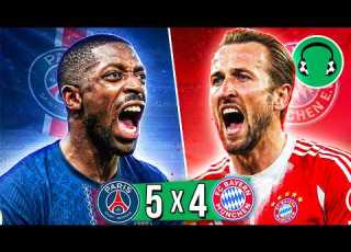 5x4 PSG E BAYERN NUM JOGAÇO HISTÓRICO Paródia Beautiful Girls Sean Kingston