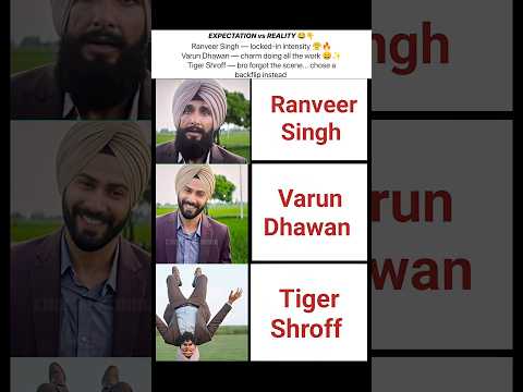 EXPECTATION VS REALITY Tiger Shroff S Backflip TigerShroff BollywoodMemes Dhurandhar2