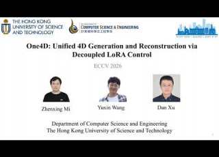 One4D Unified 4D Generation And Reconstruction Via Decoupled LoRA Control ECCV 2026