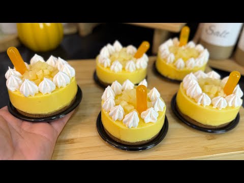 بلا فرن وبلا جيلاتين وبلا ماتكوني محترفة حضري ألذ ديسار بذوق الأناناس بشكل راقي والبنة مضمونة