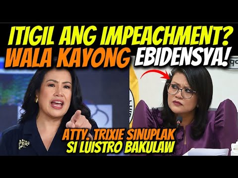 BUTATA SI BAKULAW DITO ATTY TRIX SINUPLAK SI LUISTRO MALINAW NA WALANG EBIDENSYA