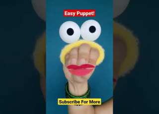  Make Puppet Easy Fast Shorts Youtubeshorts Short Puppet Howtomakeapuppet Craft