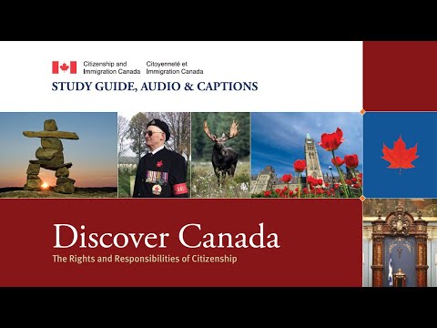Discover Canada Study Guide Audio Timestamped Chapters Official Citizenship Test Captions