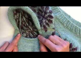  Maschen Für Einen Ärmel Aus Einem Top Down Pullover Aufnehmen Strickanleitung