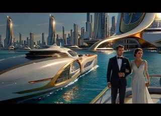  Floating City In The Year 2100 1 Hour Futuristic Sci Fi Ocean City Ambience For Relax 4K