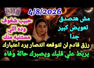 برج الحوت 4 8 2026 مش هتصدق تعويض كبير جدا حبيب شغوف وده اللي مستنيه منك الحو