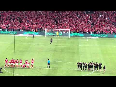 ضربات الجزاء بين الزمالك والأهلي في بطوله السوبر الإفريقي من ملعب المملكه ارينا