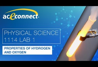 Physical Science 1114 Lab 1 Properties Of Hydrogen And Oxygen
