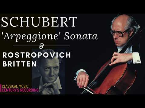 Schubert Arpeggione Sonata D 821 Presentation New Mastering Ct Rec Rostropovich Britten