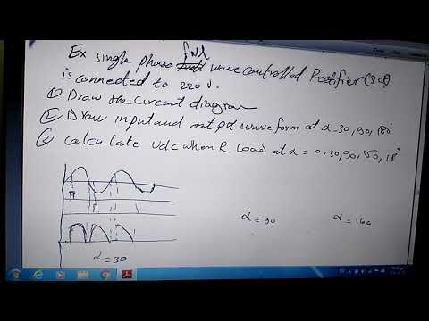 مثال على موحد موجة كاملة محكوم احادي الطور