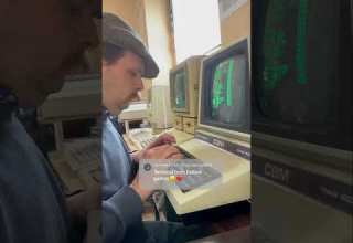 Commodore PET 4032 Fallout Terminal ретровычисления ретроигры