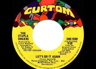 1975 HITS ARCHIVE Let S Do It Again Staple Singers A 1 Record Stereo 45