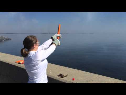 Firing Solas Parachute Flares