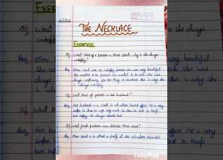  Class 10 English Chapter The Necklace Questions And Answers Footprints Without Feet