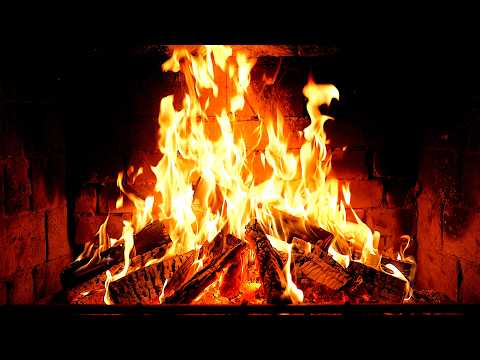 Cozy Fireplace 4K 12 HOURS Fireplace With Crackling Fire Sounds Fireplace Ambience