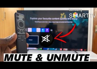  How To Mute Unmute Samsung Smart TV Using Solar Remote