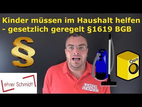 Law Children Must Help With Household Chores 1619 BGB Lehrerschmidt Law Children Must Help With Household Chores 1619 BGB Lehrerschmidt