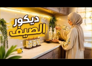 جددت ديكور المطبخ للصيف مشترياتي الجديدة وتنسيق كل زاوية بالمطبخ النتيجه روعة