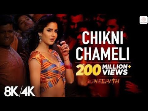 Chikni Chameli 8K 4k Music Video Katrina Kaif Hrithik Agneepath Shreya Ghoshal Ajay Atul