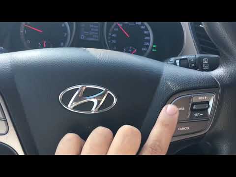 كيفية تثبيت سرعة السيارة Hyundai Santafe