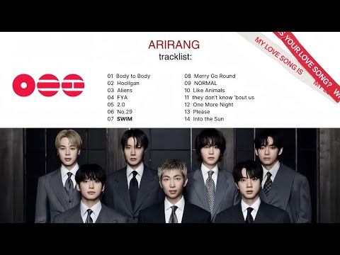 BTS The 5th Album ARIRANG Playlist Full Song