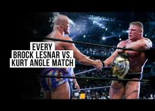  Every Brock Lesnar Vs Kurt Angle Match