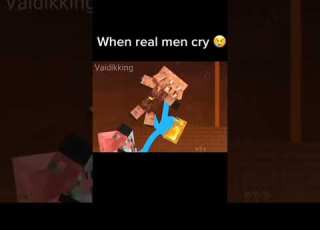 When Real Man Cries Shorts Ytshorts Minecraft Minecraftshorts