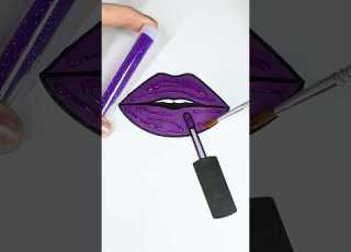  Glitter Makeup Glitter Glitterart Colorfulcreativekids Lipstick Makeup Purple Coloring
