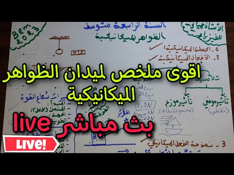 اقوى ملخص لميدان الظواهر الميكانيكية