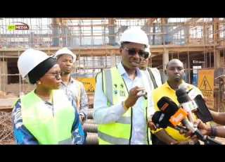  MHE DKT NYANSAHO AMERIDHISHWA NA KASI YA UJENZI WA JENGO LA KITUO CHA PAMOJA MANYOVU