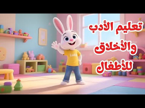 تعليم الأدب والأخلاق للأطفال بدون موسيقى فيديو تربوي ممتع مع الأرنب لوكا