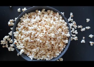 طرز تهیه پاپ کورن پفیلا روی اجاق گاز خانگی آسان و سریع