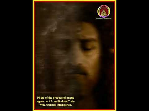 Foto Des Bildabgleichprozesses Von Sindone Turin Mit Künstlicher Intelligenz
