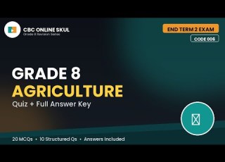  AGRICULTURE GRADE 8 SERIES 006