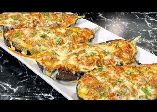 GRATIN GEFÜLLTE Auberginen VEGETARISCHES REZEPT MIT UNTERTITEL