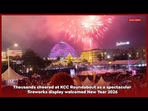 Thousands Cheered At KCC Roundabout As A Spectacular Fireworks Display Welcomed New Year 2026