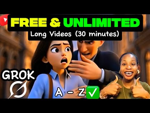 Generate Long YouTube 16 9 Videos Using Grok Ai FREE UNLIMITED
