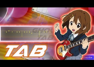 K ON Opening 1 Cagayake GIRLS Guitar Tab 譜 Tutorial