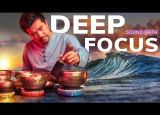  DEEP FOCUS ZONE ENTER FLOW STATE With Pure Raw Singing Bowl Frequencies No SoundFX DIM SCREEN