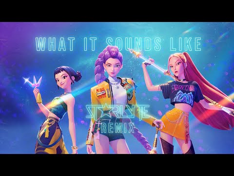 HUNTRIX What It Sounds Like STARLYTE Remix Lyric Video From KPop Demon Hunters