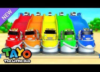 Strong Paint Party Learn Colors Color Song For Kids Rescue Truck Tayo The Little Bus
