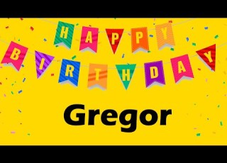  Happy Birthday To Gregor Birthday Wish From Birthday Bash