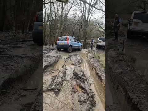 Off Road Fiat Panda Doing Its Thing Shorts