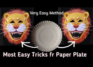 Lion Mask From Paper Plate Lion Costume For Kids Animal Mask Paper Craft LionMask CkArtDesign
