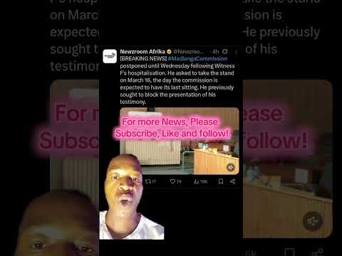 Witness F In The Madlanga Commission Has Been Hospitalised Is It Possible He Was Poisoned Witness F In The Madlanga Commission Has Been Hospitalised Is It Possible He Was Poisoned