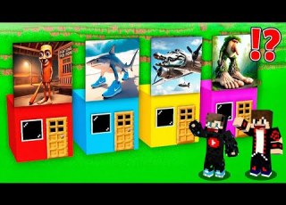 ماين كرافت سباق أبواب حظ الوحوش ولكن لا تختار باب تم تم سحور الخطأ