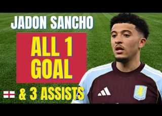  Jadon Sancho ALL 1 GOAL ASSISTS FOR ASTON VILLA IN 2025 26 Skills Highlights